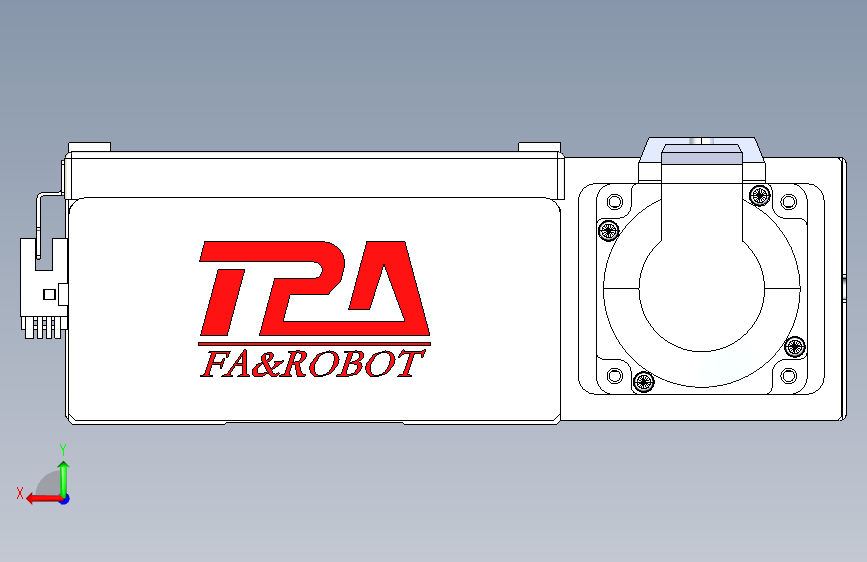 TPA HCR系列滚珠丝杠直线轴,带导轨全闭-TPA-HCR-140D-2010C-L800-ML-C-P40-N3 背面视图