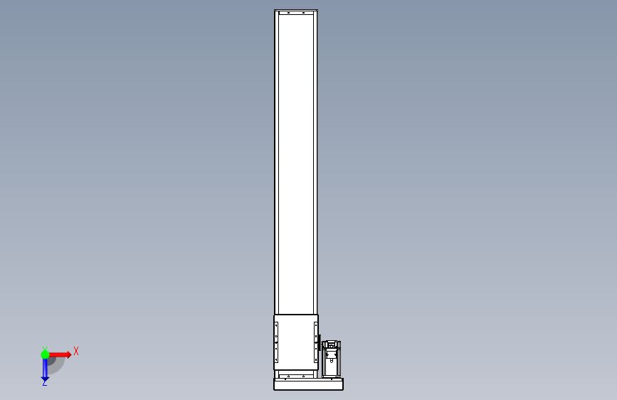 TPA HCR系列滚珠丝杠直线轴,带导轨全闭-TPA-HCR-140D-2010C-L950-MR-Y-P40-N3 俯视图