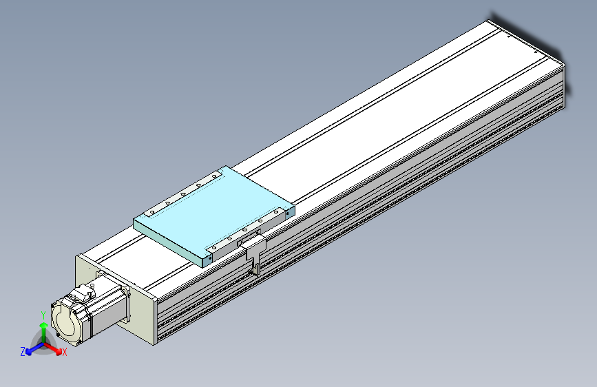 TPA HCR系列滚珠丝杠直线轴，带导轨全闭-TPA-HCR-202D-2510C-L650-M-C-P75-N3