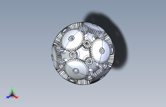 球齿轮3D数模图纸 STEP格式