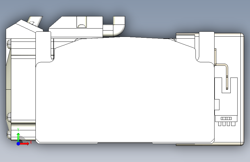 TPA HNB系列皮带直线轴半封闭可选导轨-TPA-HNB-105D-90-L2100-ML-Y-P20-N3 正面视图