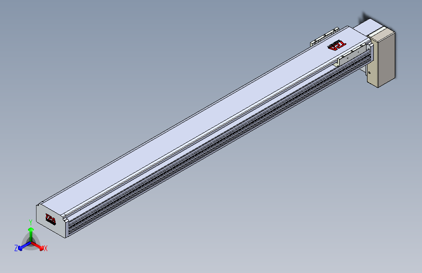 TPA HNB系列皮带直线轴半封闭可选导轨-TPA-HNB-110D-90-L950-LP-Y-P40-N3