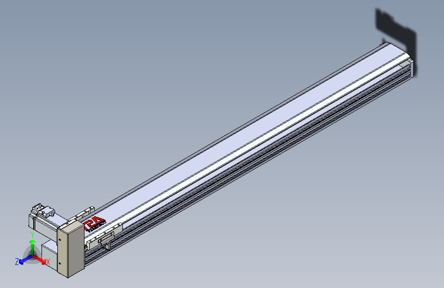 TPA HNB系列皮带直线轴半封闭可选导轨-TPA-HNB-120D-110-L1050-RU-Y-P40-N3