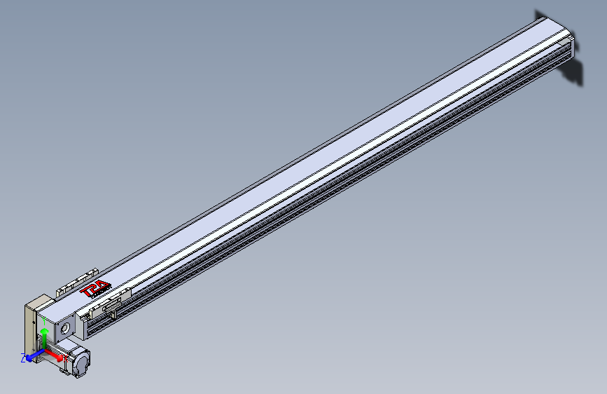 TPA HNB系列皮带直线轴半封闭可选导轨-TPA-HNB-120D-110-L1400-LP-Y-P40-N3