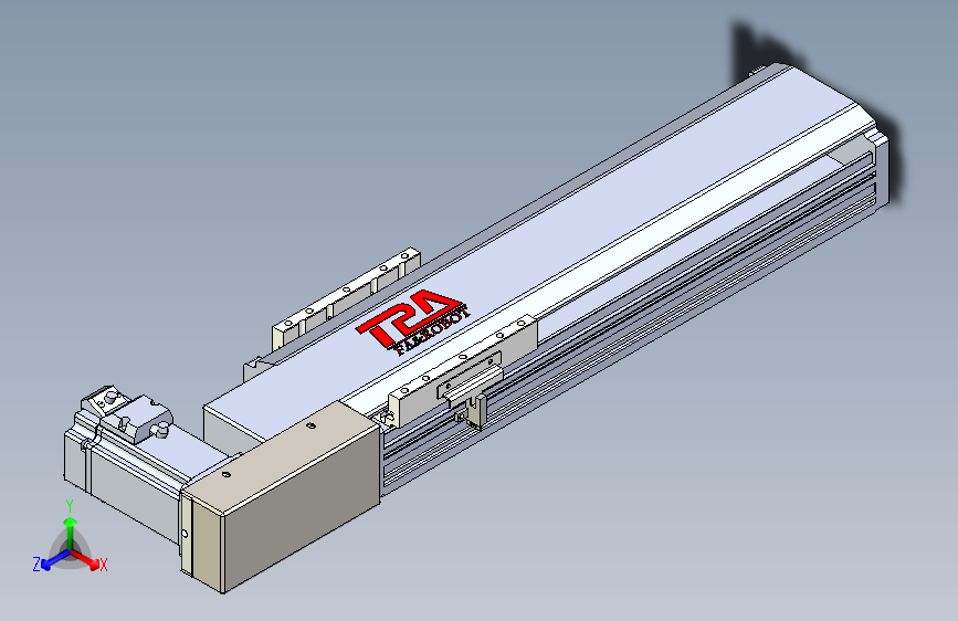 TPA HNB系列皮带直线轴半封闭可选导轨-TPA-HNB-120D-110-L250-MR-Y-P40-N3