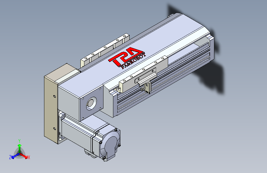 TPA HNB系列皮带直线轴半封闭可选导轨-TPA-HNB-120D-110-L50-LP-Y-P40-N3