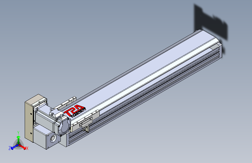 TPA HNB系列皮带直线轴半封闭可选导轨-TPA-HNB-120D-110-L500-LU-Y-P40-N3