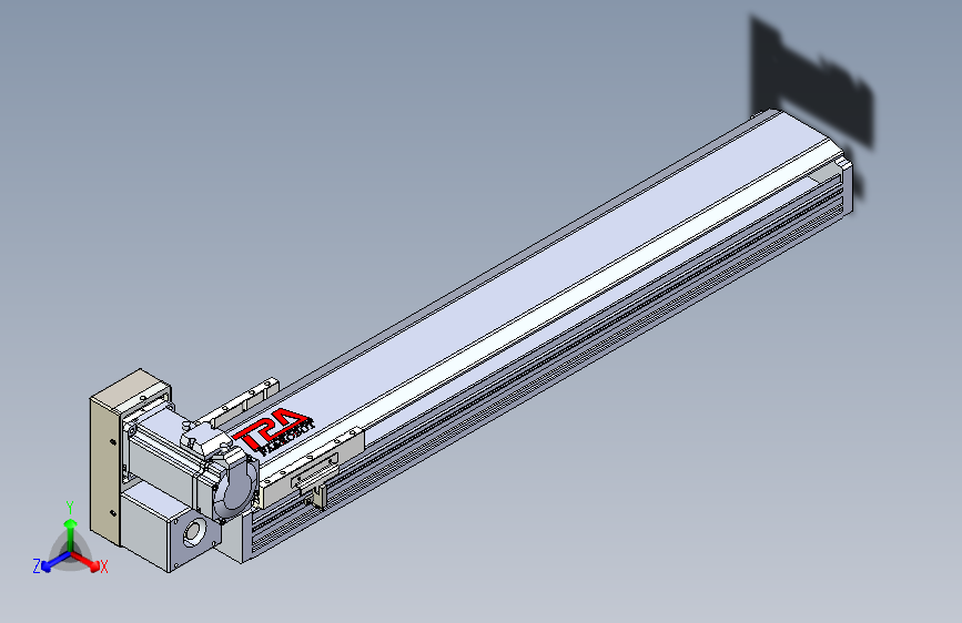TPA HNB系列皮带直线轴半封闭可选导轨-TPA-HNB-120D-110-L550-LU-Y-P40-N3