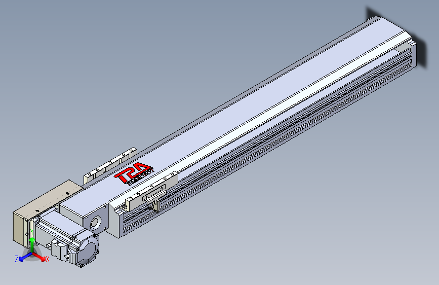 TPA HNB系列皮带直线轴半封闭可选导轨-TPA-HNB-120D-110-L550-ML-Y-P40-N3