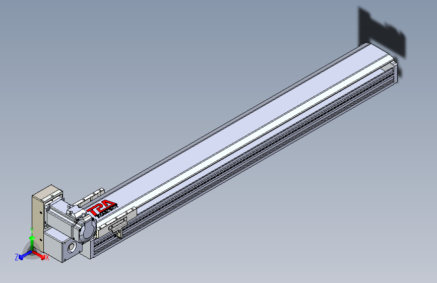 TPA HNB系列皮带直线轴半封闭可选导轨-TPA-HNB-120D-110-L800-LU-Y-P40-N3