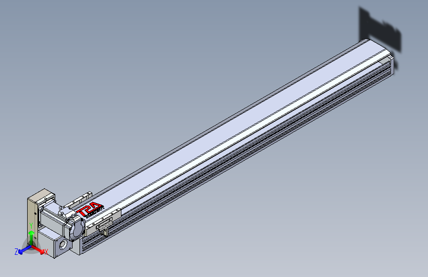 TPA HNB系列皮带直线轴半封闭可选导轨-TPA-HNB-120D-110-L950-LU-Y-P40-N3