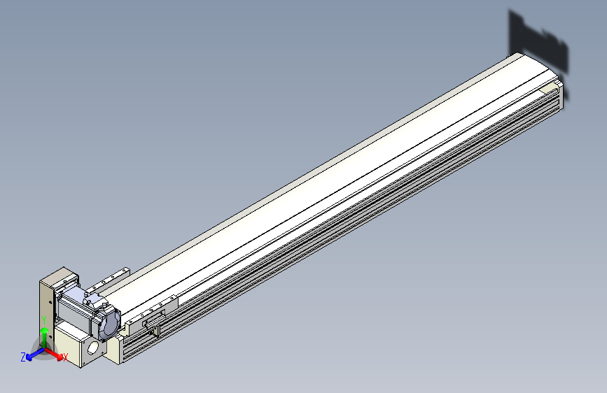 TPA HNB系列皮带直线轴半封闭可选导轨-TPA-HNB-140D-120-L950-LU-Y-P40-N3