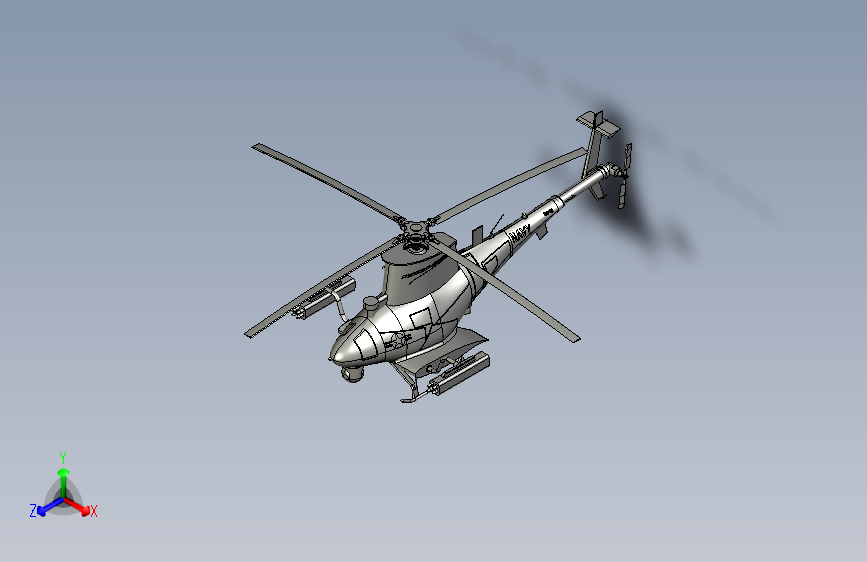 29--MQ-8B火力侦察兵垂直起飞和着陆战术无人直升机图纸【三三素材】