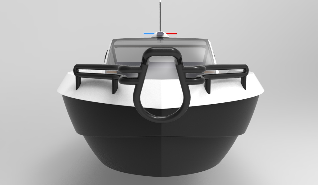 58--简易快艇模型3D图纸【三三素材】