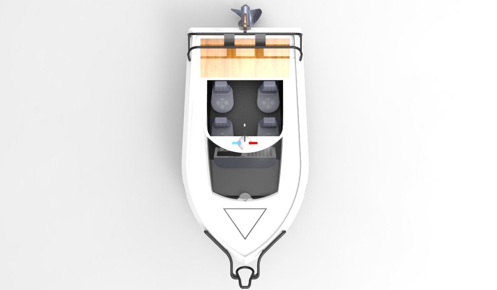 58--简易快艇模型3D图纸【三三素材】