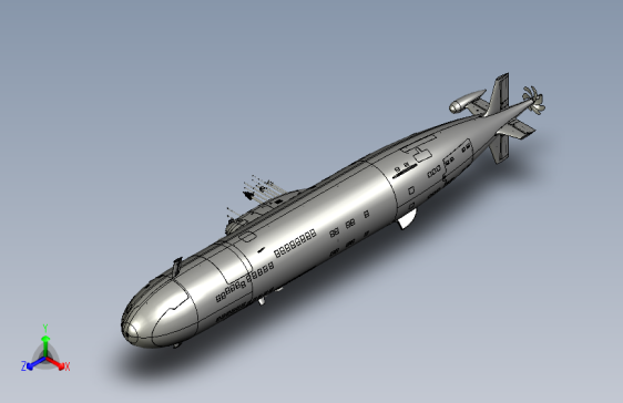 阿库拉潜艇3D模型UG_STP_X_T格式