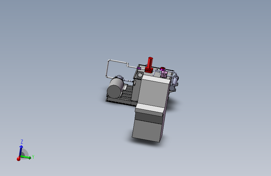 拉弯机（液压驱动）三维SW模型