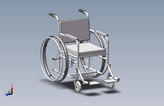 轮椅设计模型三维SW
