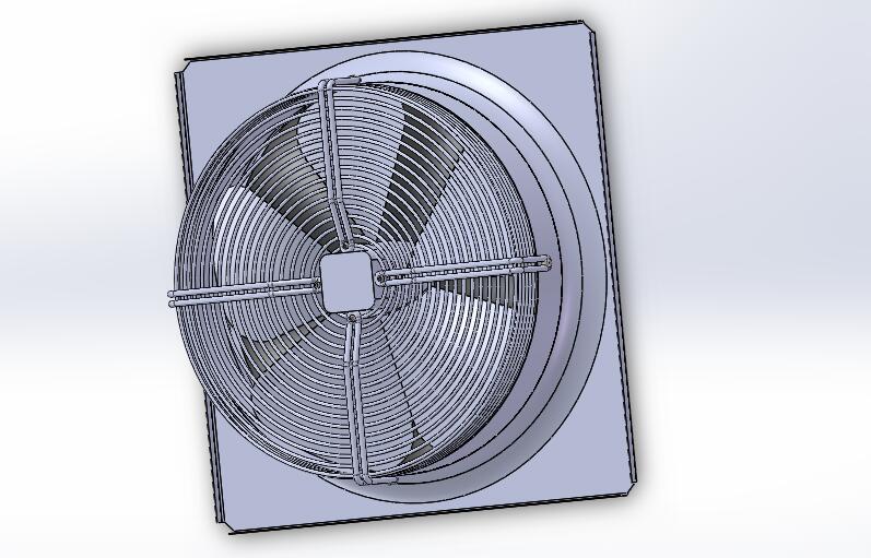 排风扇模型设计图纸三维图