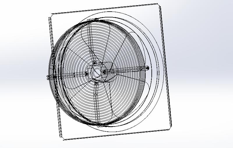 排风扇模型设计图纸三维图