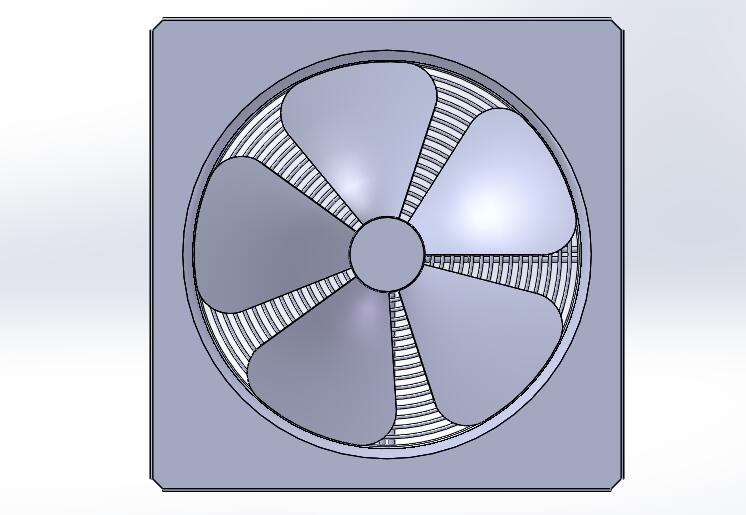 排风扇模型设计图纸三维图