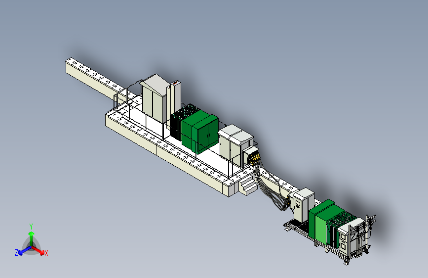 移动变电站建模三维step模型