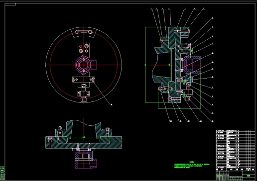 锥齿轮座车夹具设计图三维SW+CAD