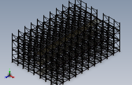 四向穿梭车货架3D 1489391=200