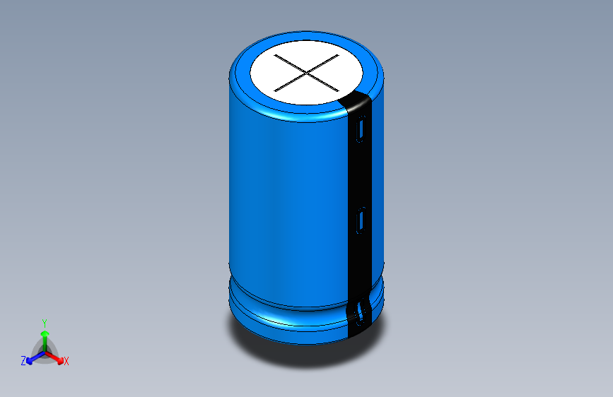 22 x 40 BLUE-BLACK NEGATIVE
