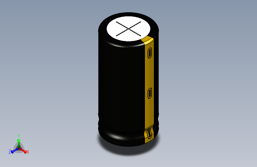 22 x 45 BLACK-YELLOW NEGATIVE