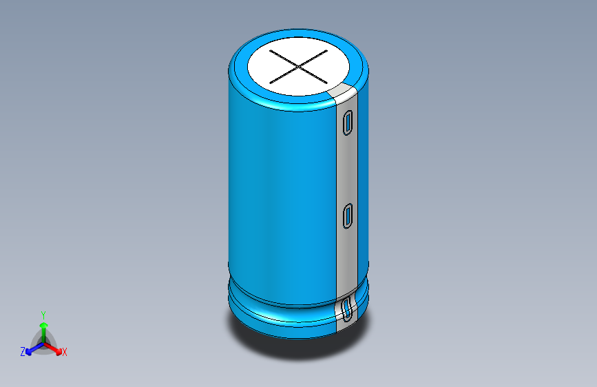 22 x 45 BLUE-WHITE NEGATIVE