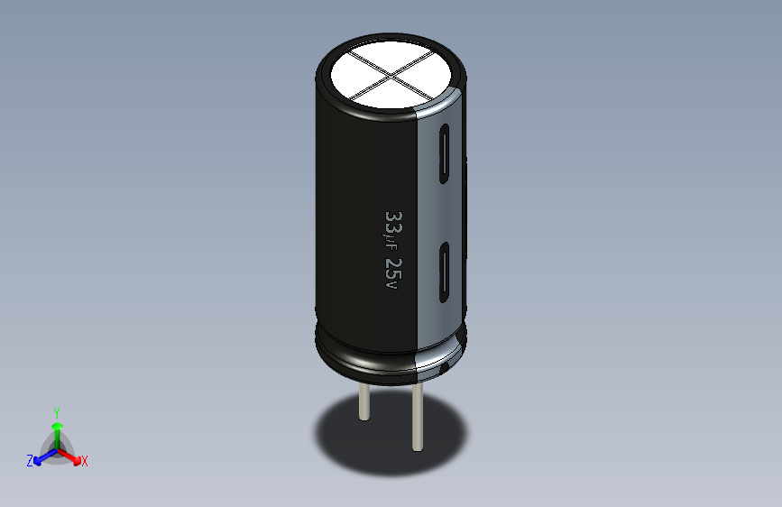 33uF -25V electr -5x11mm -P.diameter 2.5mm