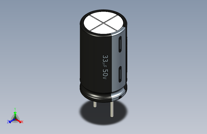 33uF -50V electr -6.3x11mm -P.diameter 3.2mm