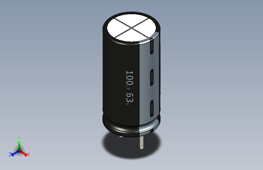100uF 63V electr -8x16mm -P.diameter 4mm