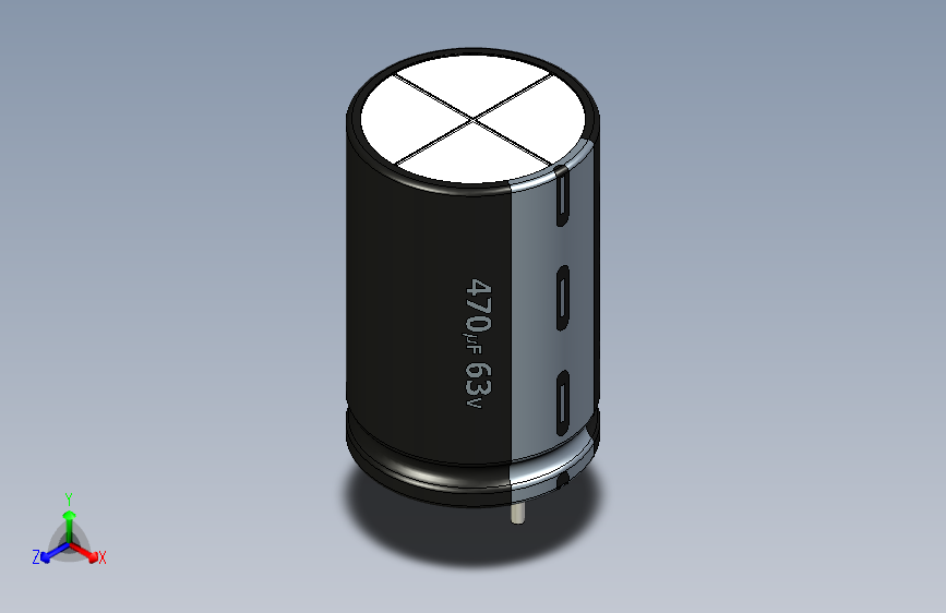 470uF 63V electr -13x20mm -P.diameter 6.5mm