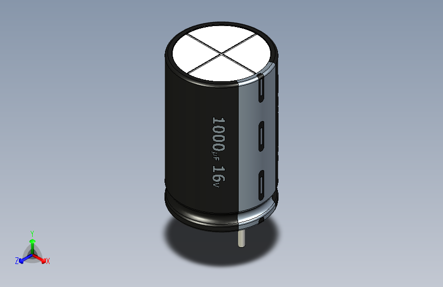 1000uF 16V electr -10x16mm -P.diameter 5mm