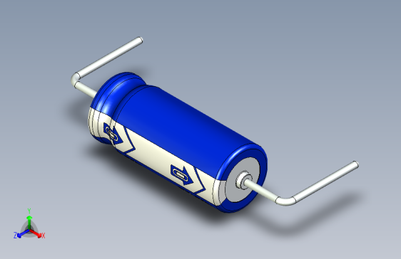 Cap. Electrolytic Axial 5x12mm 10uf25v Picth 20 mm 