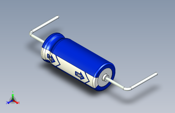 Cap. Electrolytic Axial 5x12mm 10uf25v Picth 22 mm 