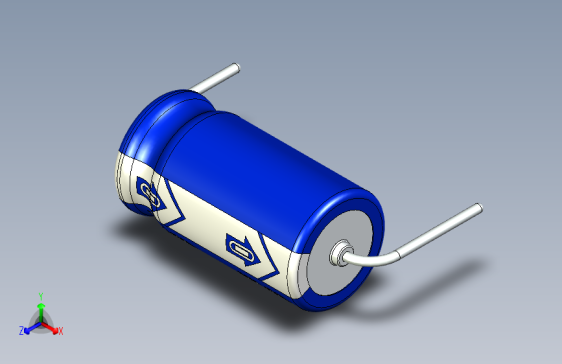 -Cap. Electrolytic Axial 6.3x12mm 47uf Picth 16 mm 