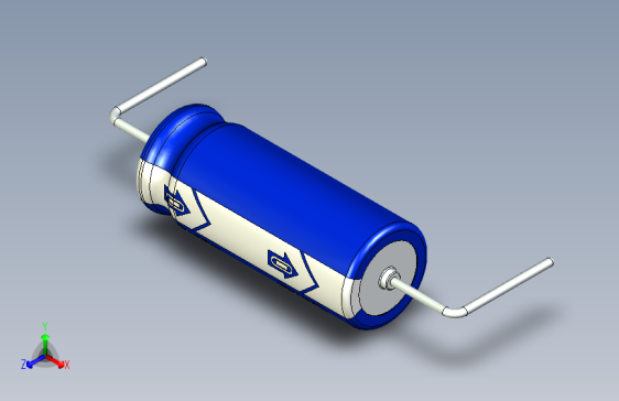 Cap. Electrolytic Axial 6.3x16mm 100uf Picth 26 mm 