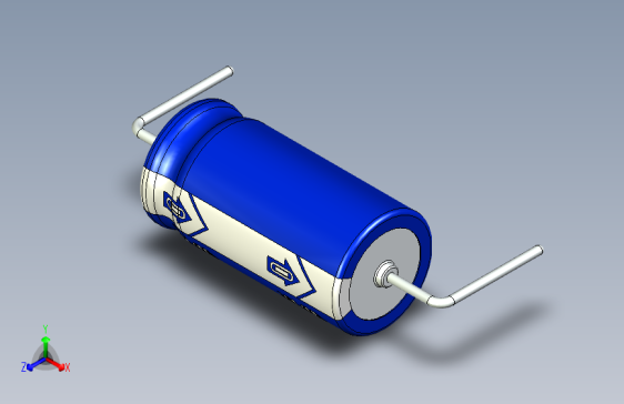 Cap. Electrolytic Axial 8x16mm 47uf Picth 25 mm 