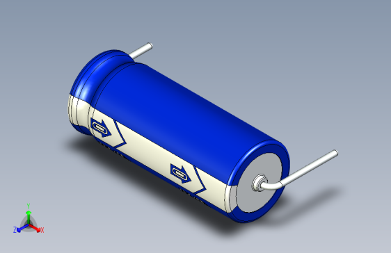 -Cap. Electrolytic Axial 8x20mm 10uf Picth 23 mm 