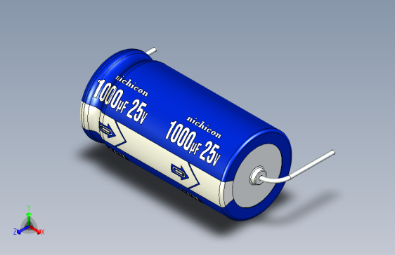 -Cap. Electrolytic Axial 12.5x25mm Picth 31 mm NICHICON