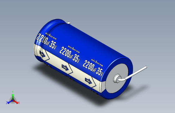 -Cap. Electrolytic Axial 16x32.5mm Picth 37 mm NICHICON