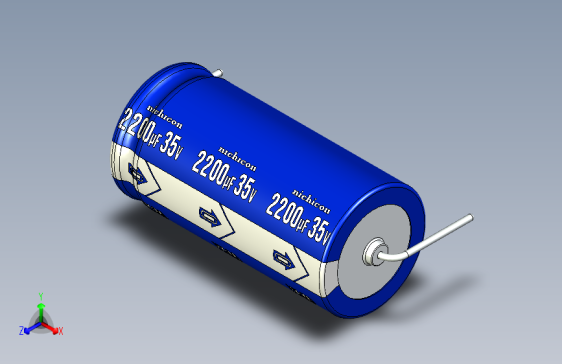 -Cap. Electrolytic Axial 16x32.5mm Picth 38 mm NICHICON