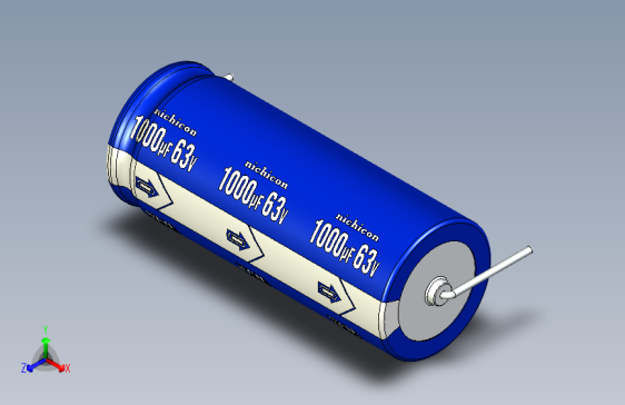 Cap. Electrolytic Axial 16x40mm Picth 43 mm NICHICON