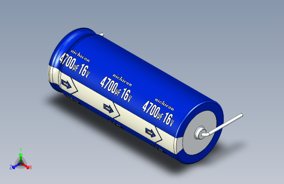 Cap. Electrolytic Axial 16x41.5mm Picth 45 mm NICHICON