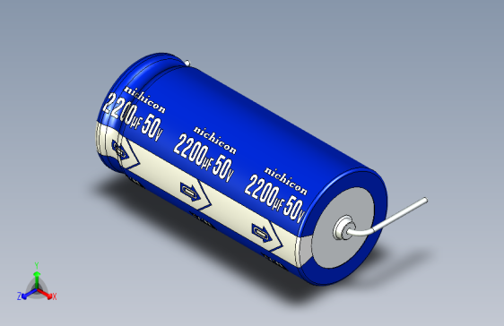 -Cap. Electrolytic Axial 18x40mm Picth 46.5 mm NICHICON