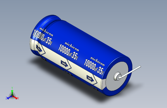 Cap. Electrolytic Axial 26x60mm Picth 65 mm NICHICON