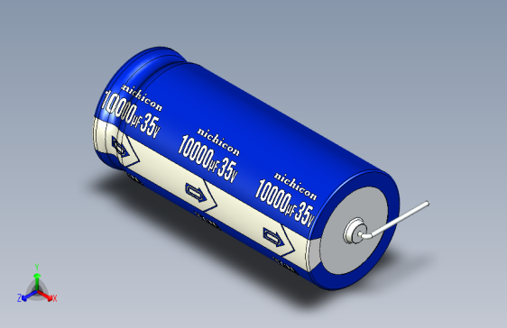 Cap. Electrolytic Axial 26x60mm Picth 67 mm NICHICON
